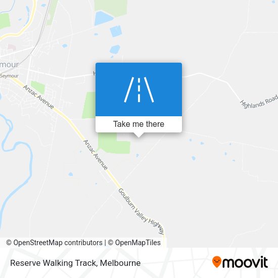 Reserve Walking Track map