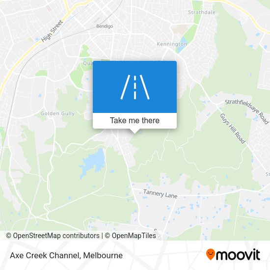 Axe Creek Channel map