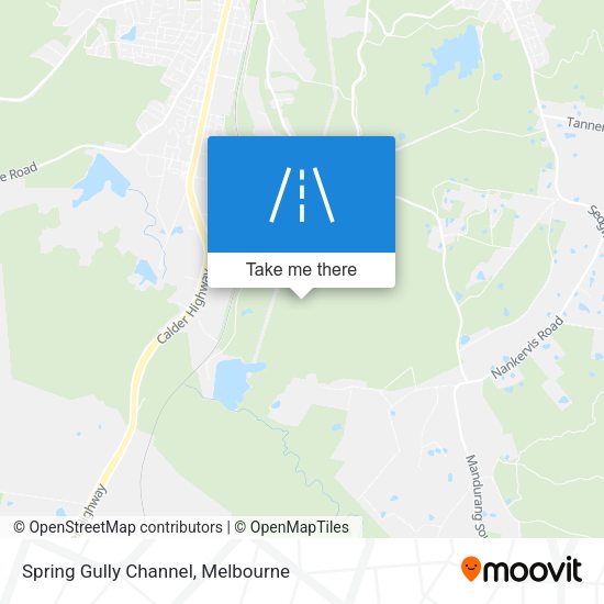Spring Gully Channel map