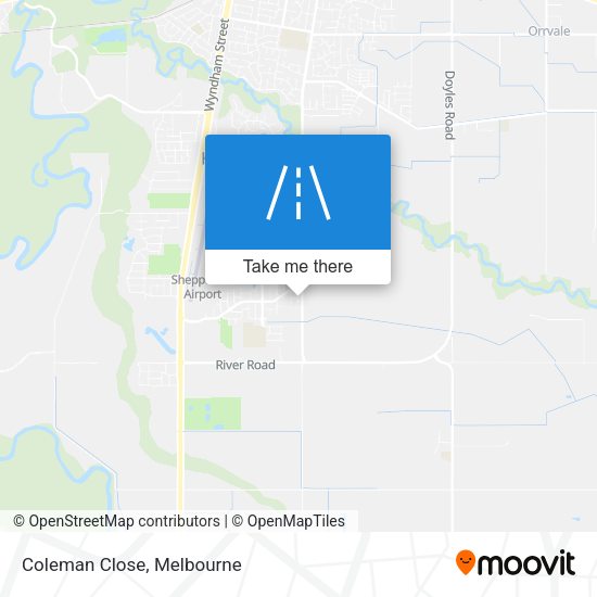Coleman Close map