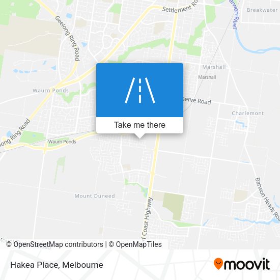 Hakea Place map
