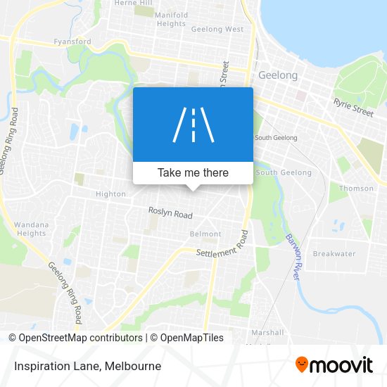 Inspiration Lane map