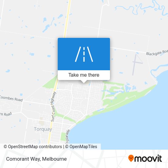 Comorant Way map