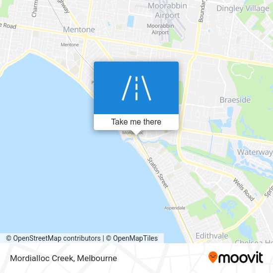 Mordialloc Creek map