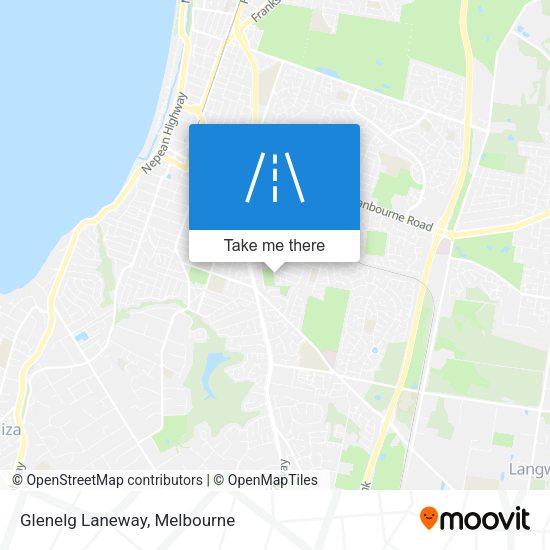 Glenelg Laneway map