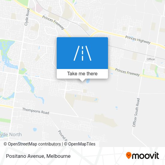 Positano Avenue map