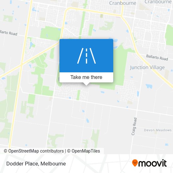 Dodder Place map