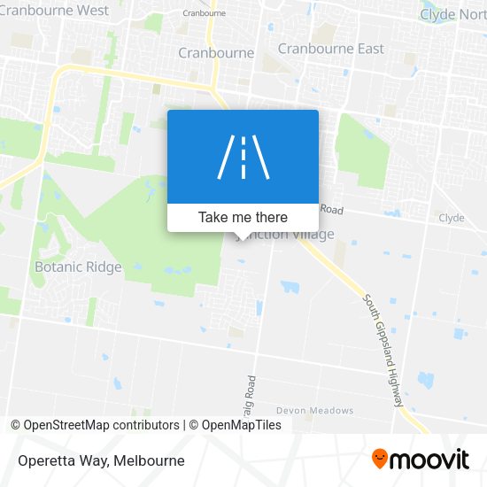Operetta Way map