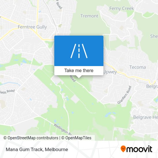 Mana Gum Track map