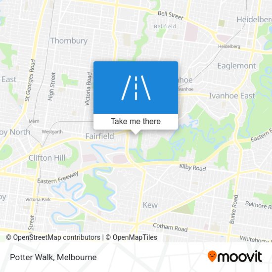 Potter Walk map