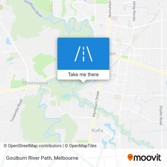 Goulburn River Path map