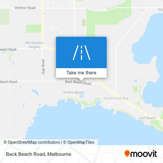 Back Beach Road map