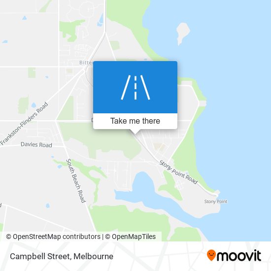 How to get to Campbell Street in Crib Point by Bus or Train?