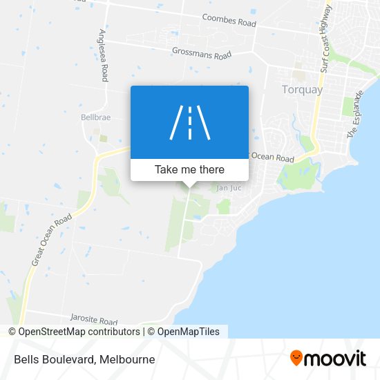 Bells Boulevard map