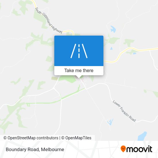 Boundary Road map