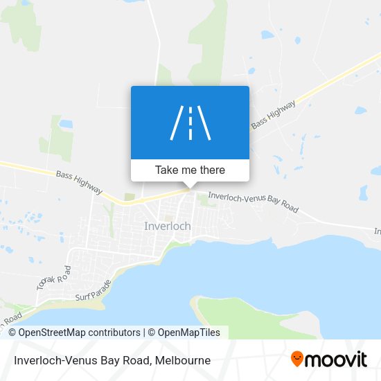 Inverloch-Venus Bay Road map