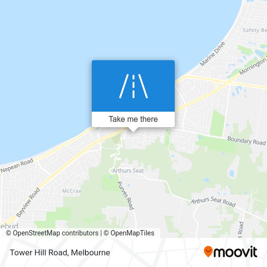 Tower Hill Road map