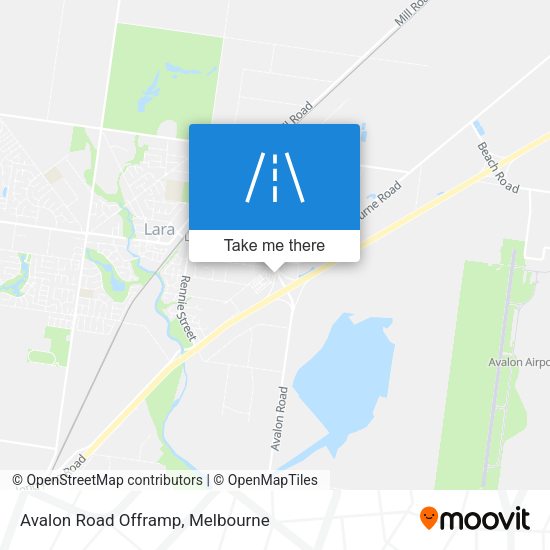 Avalon Road Offramp map