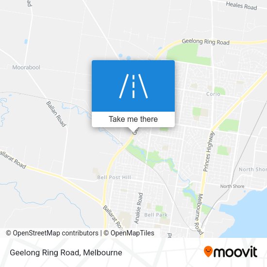 Geelong Ring Road map