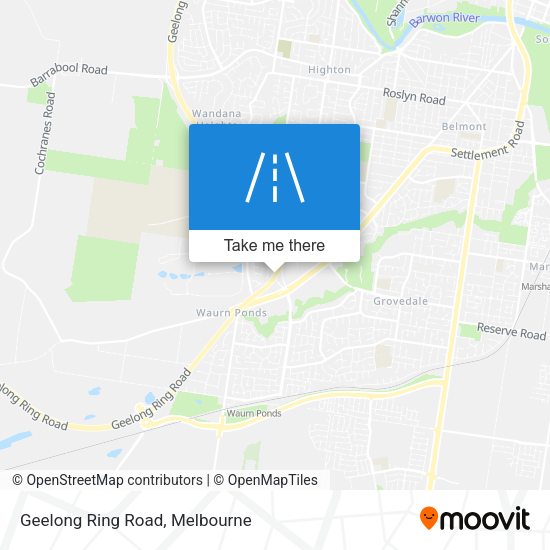 Geelong Ring Road map