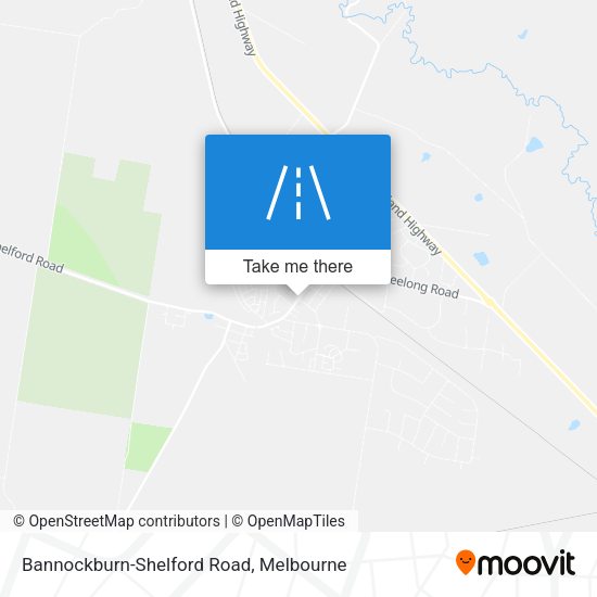 Bannockburn-Shelford Road map