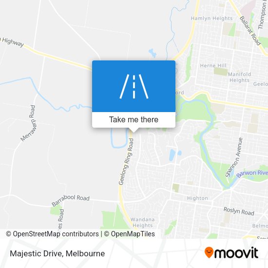 Majestic Drive map