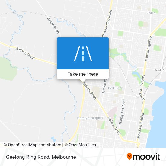 Geelong Ring Road map
