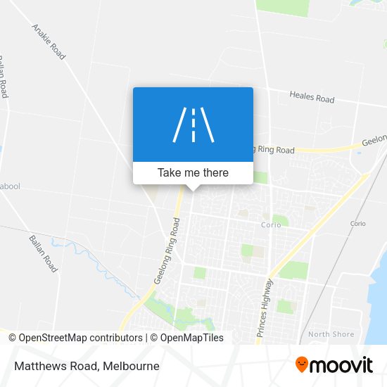 Matthews Road map