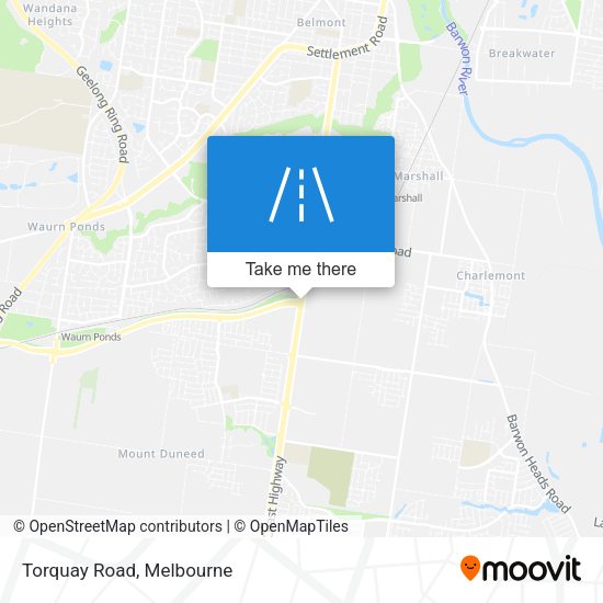 Torquay Road map