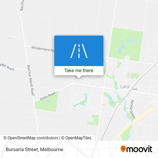 Bursaria Street map