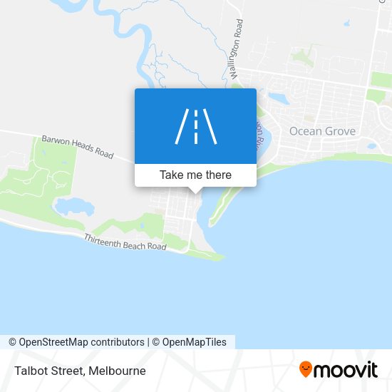 Talbot Street map