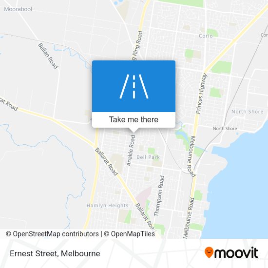 Ernest Street map