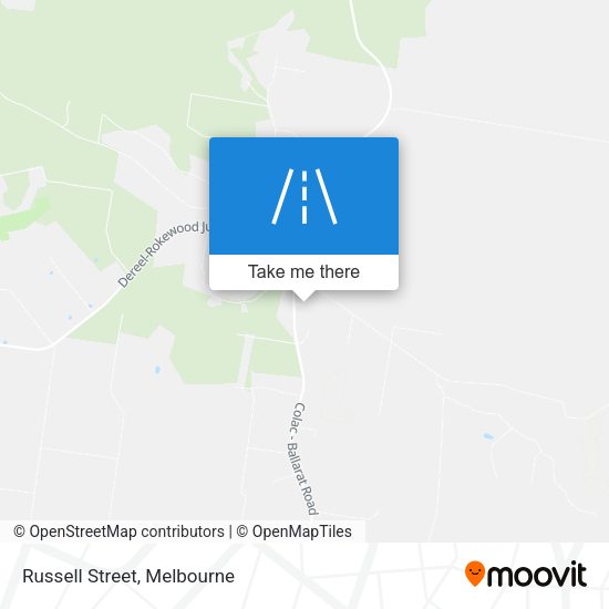 Russell Street map