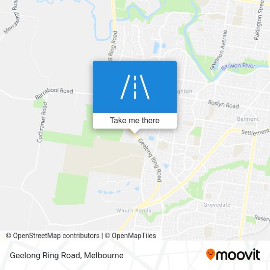 Geelong Ring Road map