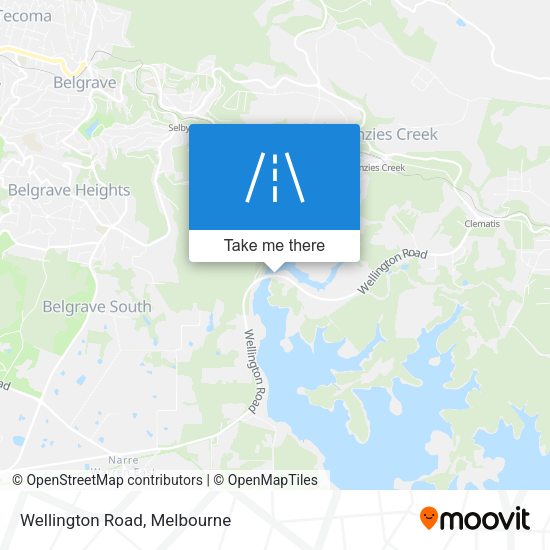 Wellington Road map