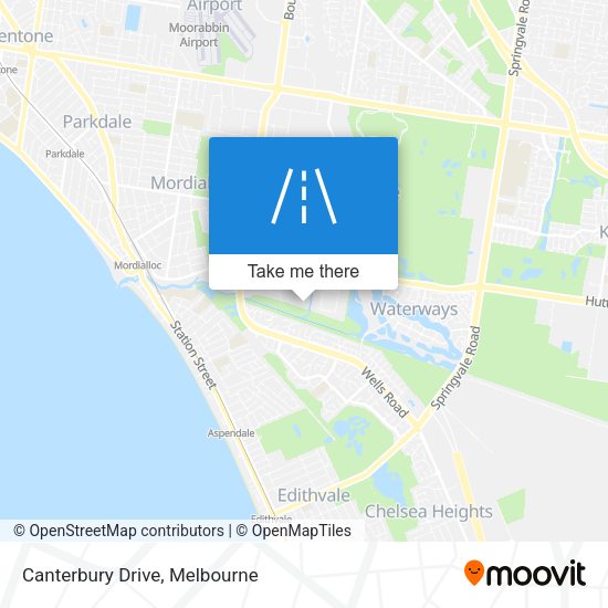 Canterbury Drive map
