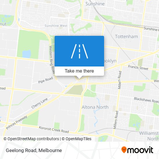 Geelong Road map