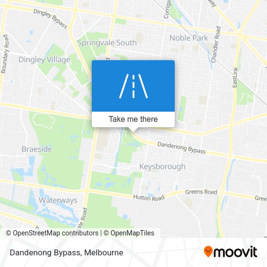 Dandenong Bypass map