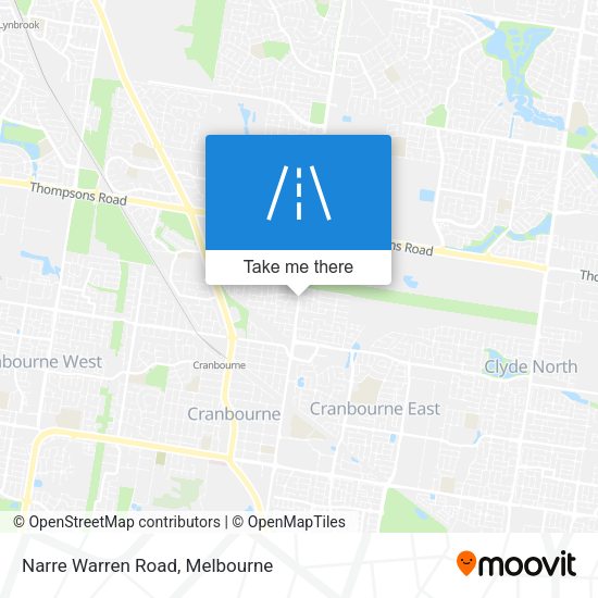 Narre Warren Road map