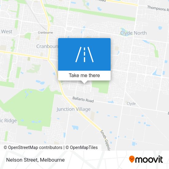 Nelson Street map