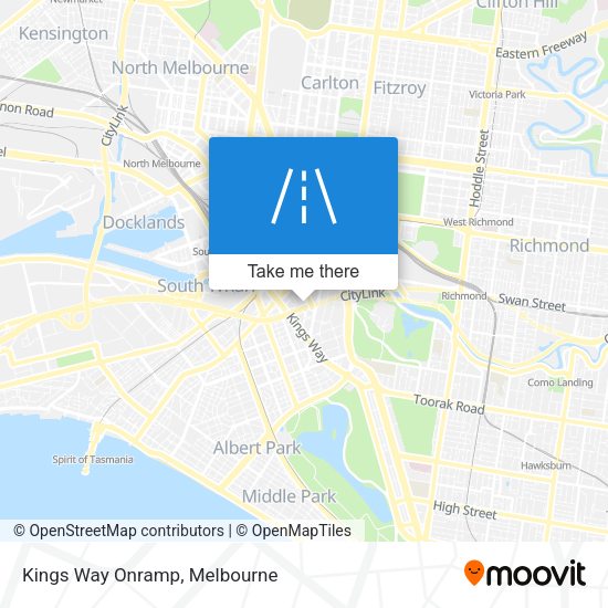 Kings Way Onramp map