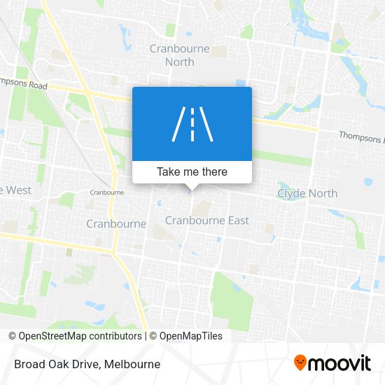 Broad Oak Drive map