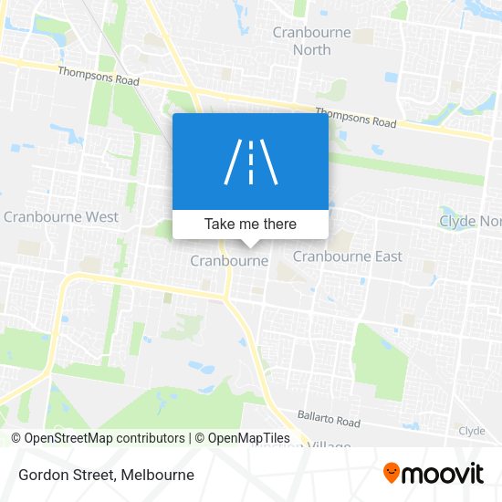 Gordon Street map