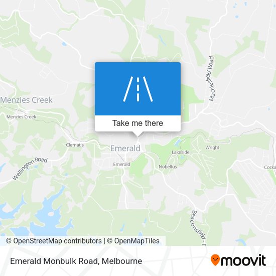Emerald Monbulk Road map