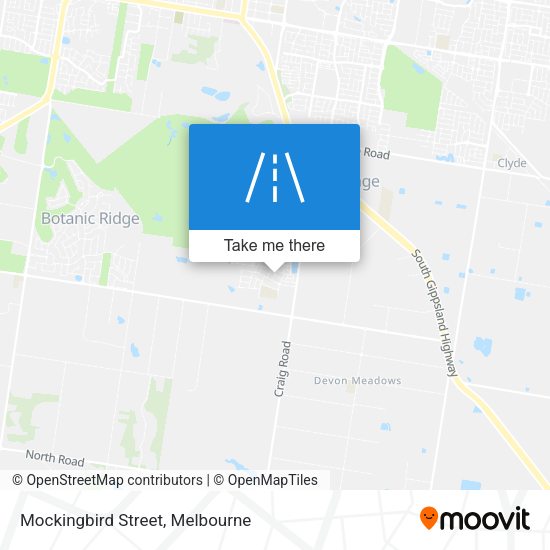 Mockingbird Street map