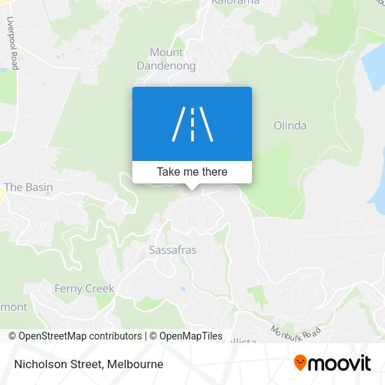 Nicholson Street map