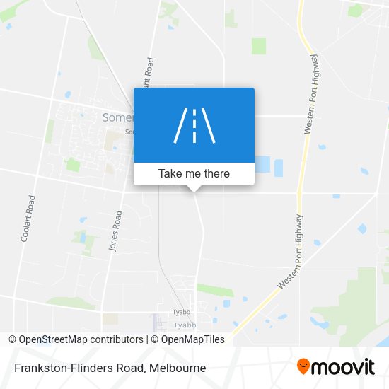 Frankston-Flinders Road map