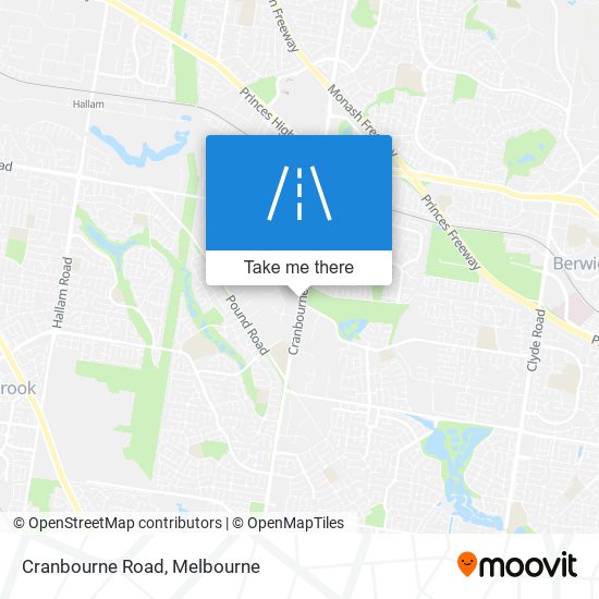 Mapa Cranbourne Road