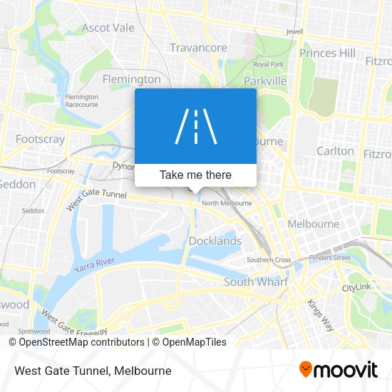 West Gate Tunnel map