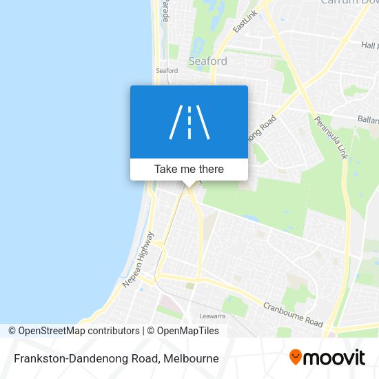 Frankston-Dandenong Road map